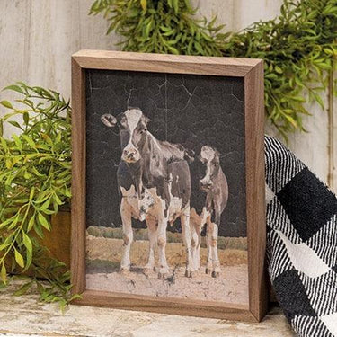 Two Holstein Cows Framed Print 8x10 - The Fox Decor